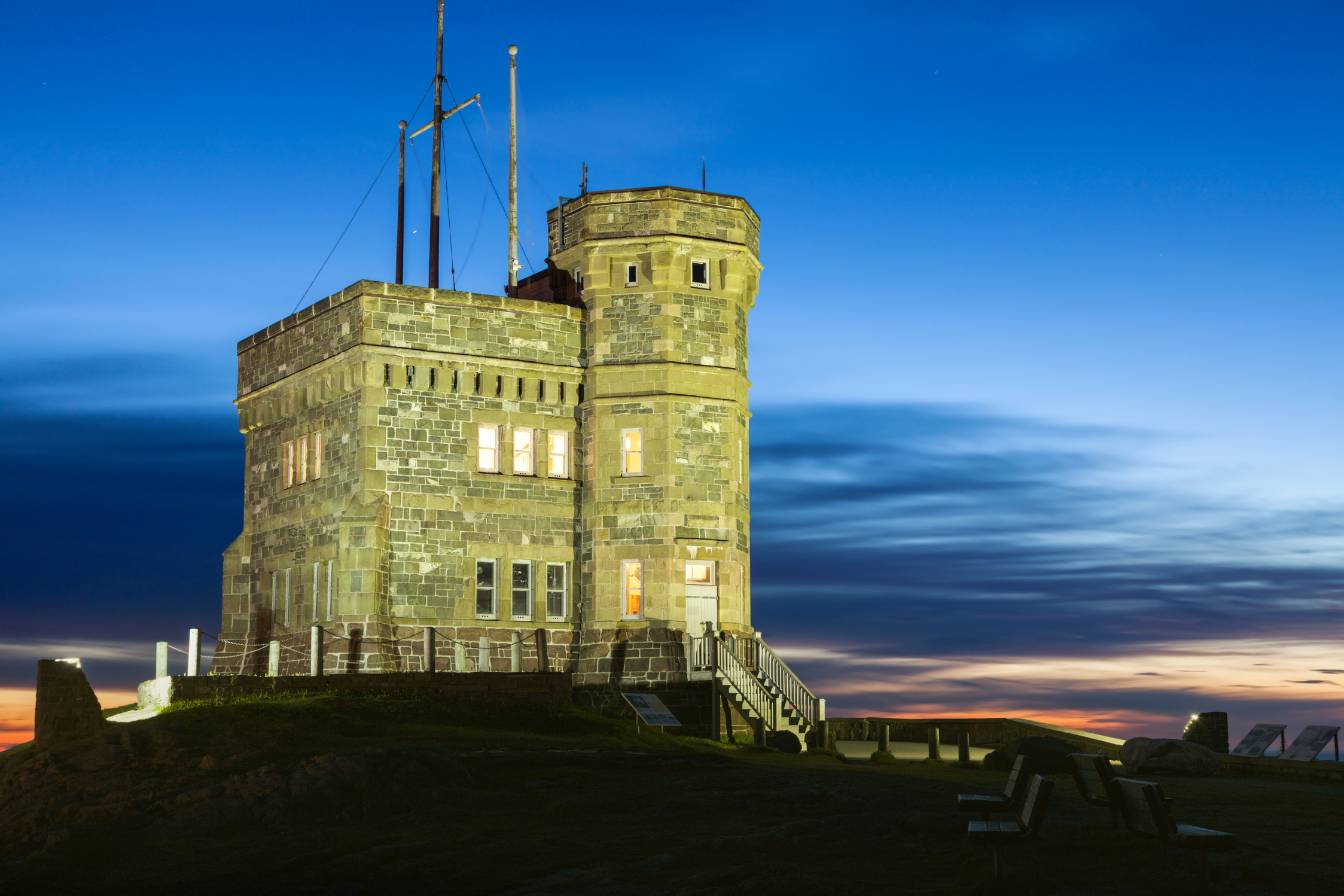 Cabot Tower on Signal Hill in St John's, Newfoundland